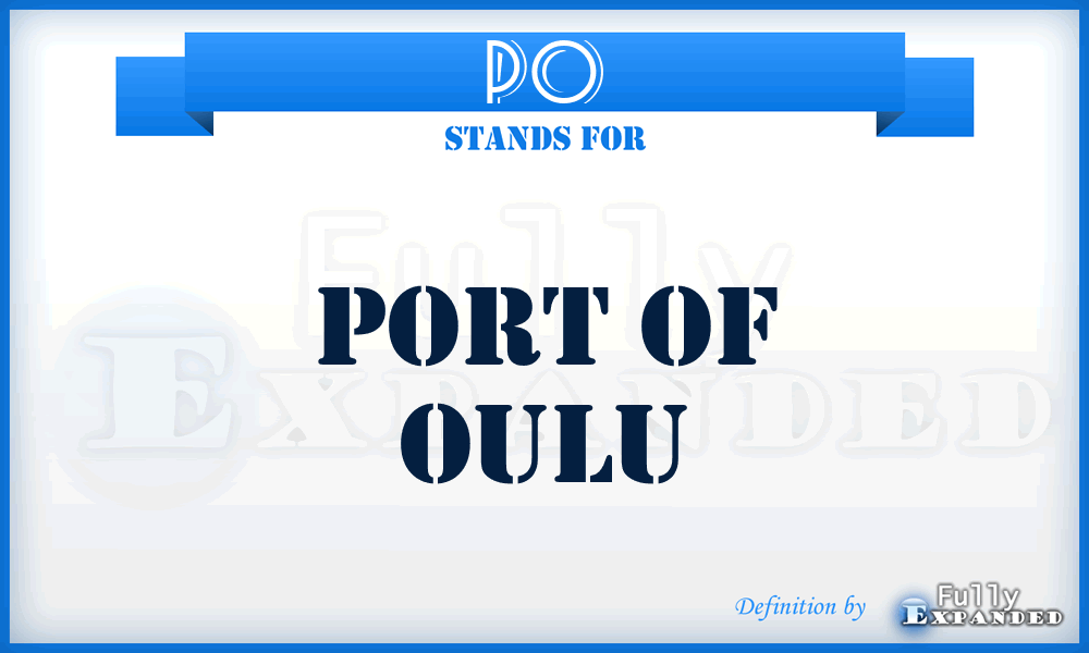 PO - Port of Oulu