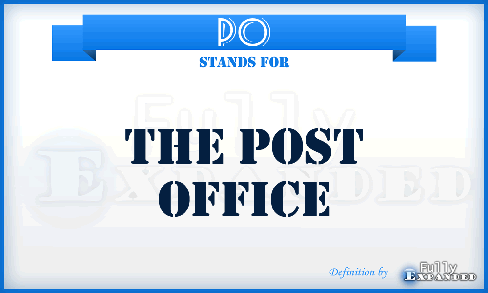 PO - The Post Office