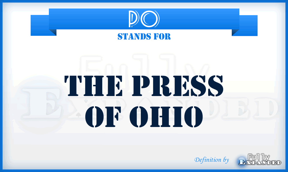 PO - The Press of Ohio