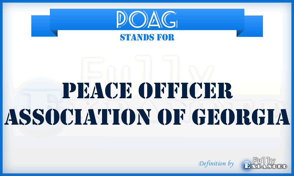 POAG - Peace Officer Association of Georgia