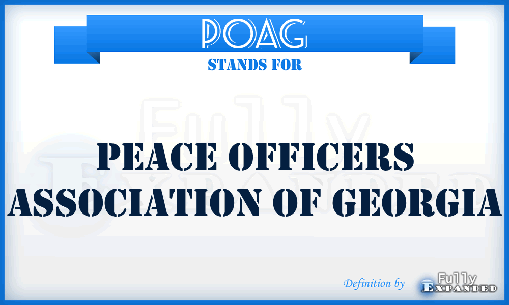 POAG - Peace Officers Association of Georgia