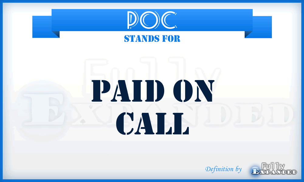 POC - Paid On Call