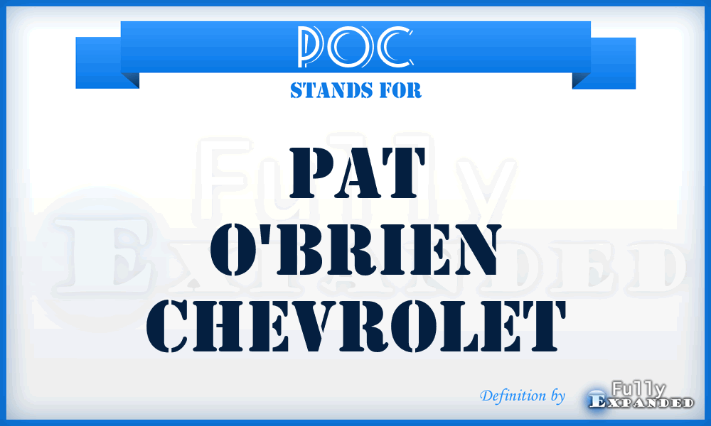 POC - Pat O'brien Chevrolet