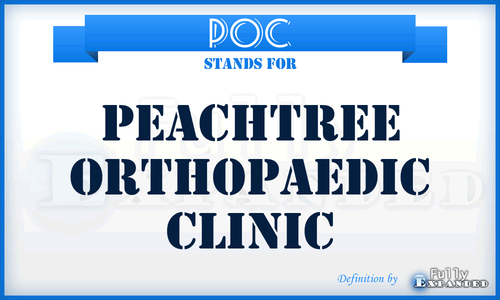 POC - Peachtree Orthopaedic Clinic
