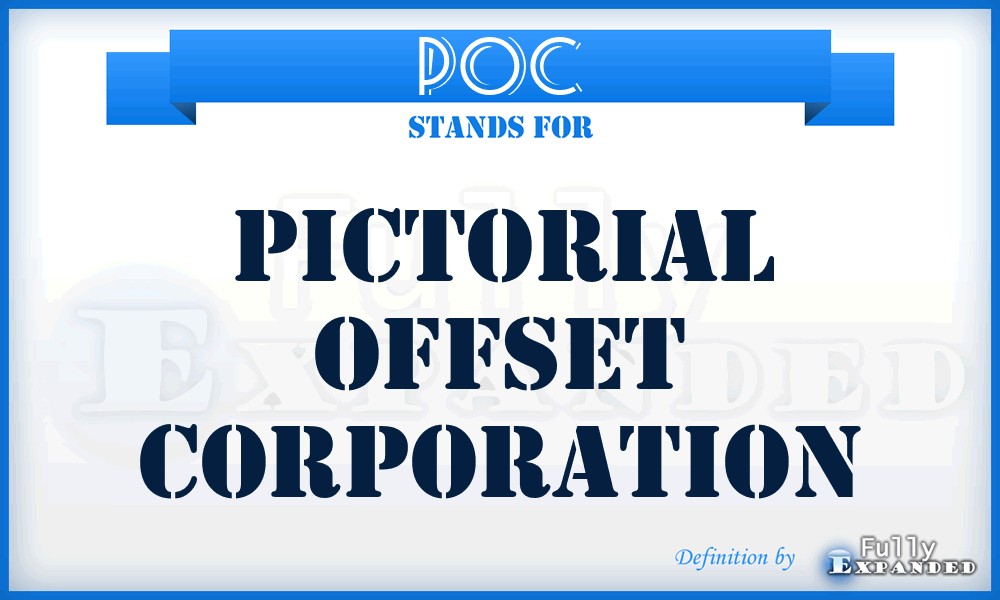 POC - Pictorial Offset Corporation