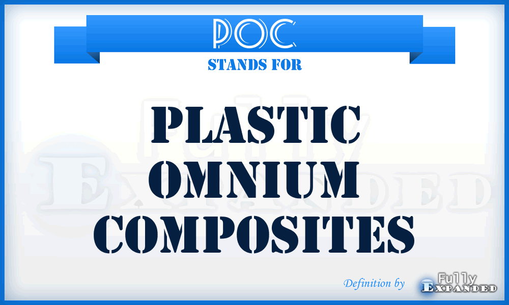 POC - Plastic Omnium Composites
