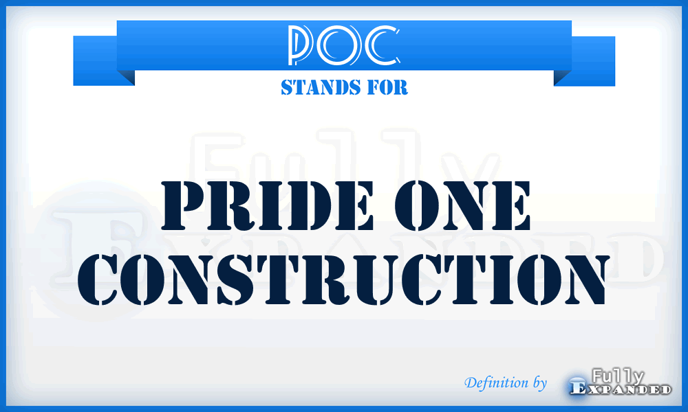 POC - Pride One Construction