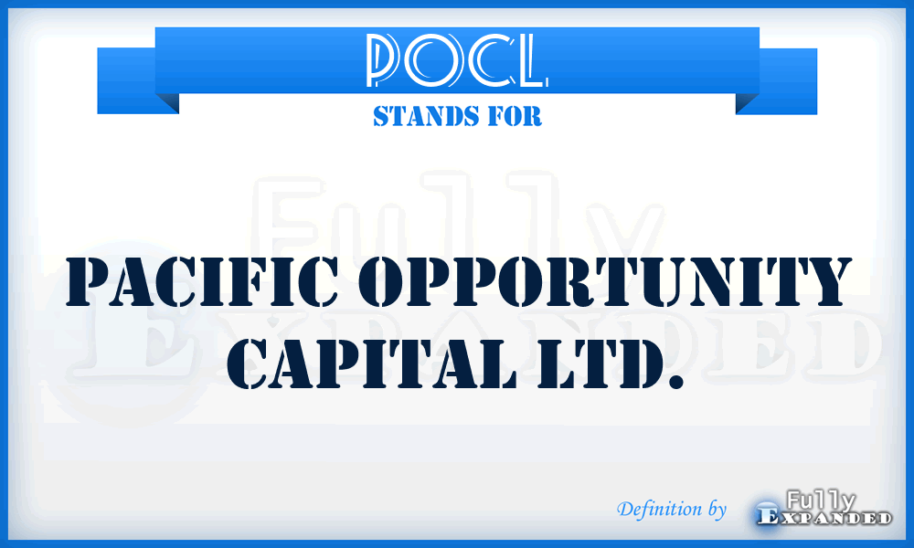 POCL - Pacific Opportunity Capital Ltd.