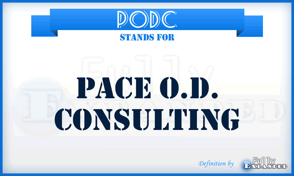 PODC - Pace O.D. Consulting