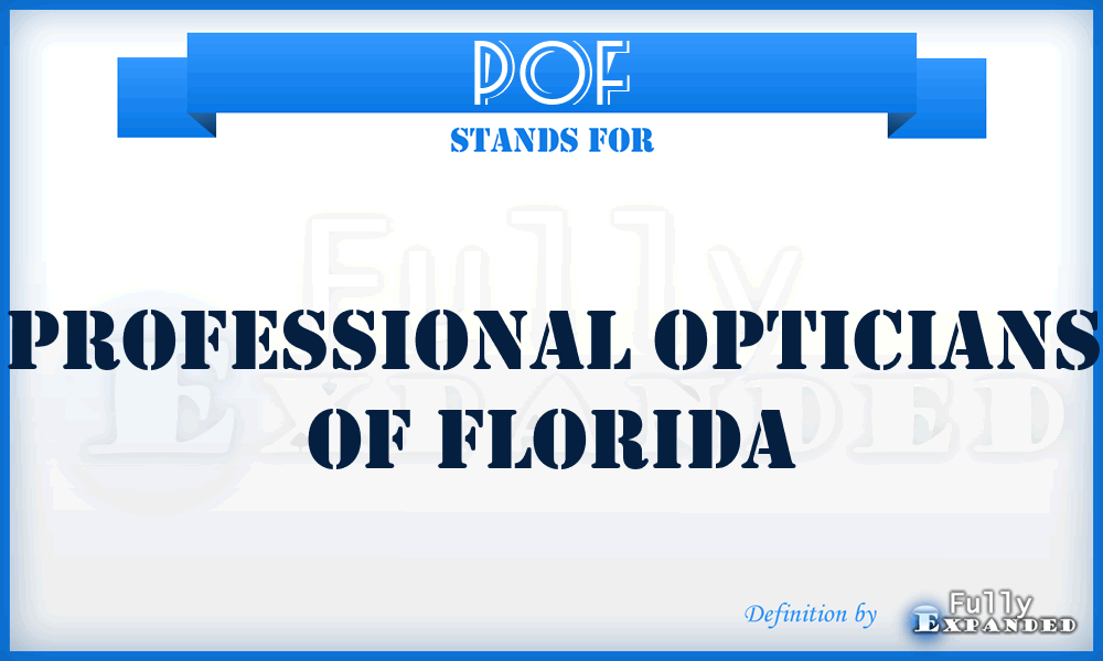 POF - Professional Opticians of Florida