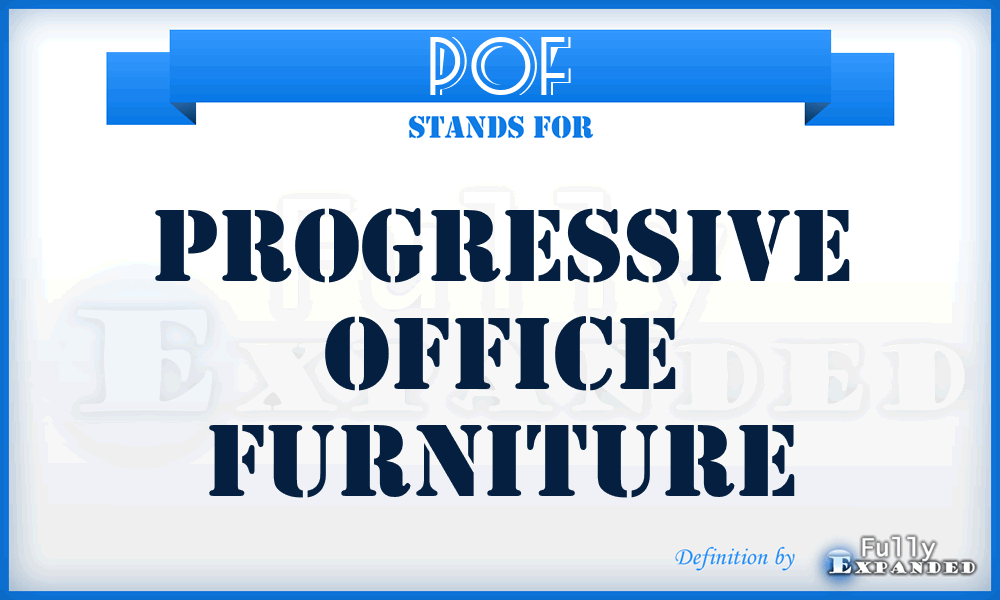 POF - Progressive Office Furniture