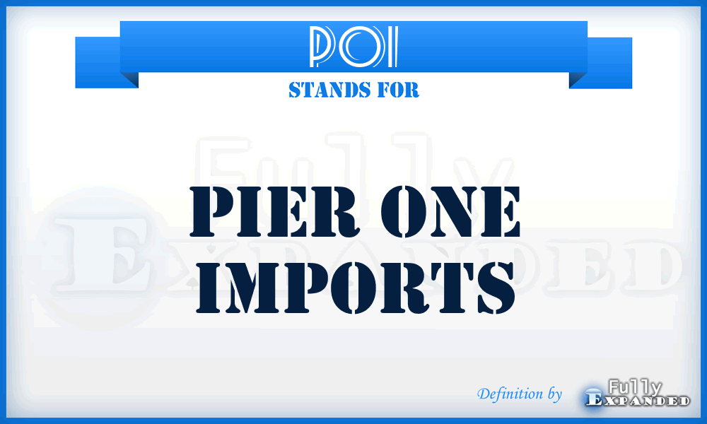 POI - Pier One Imports