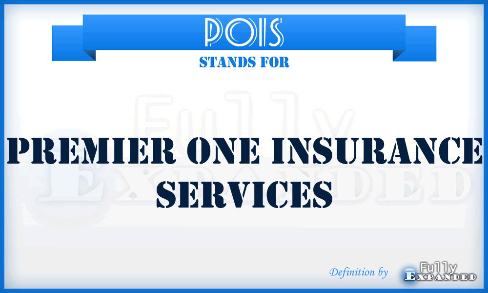 POIS - Premier One Insurance Services