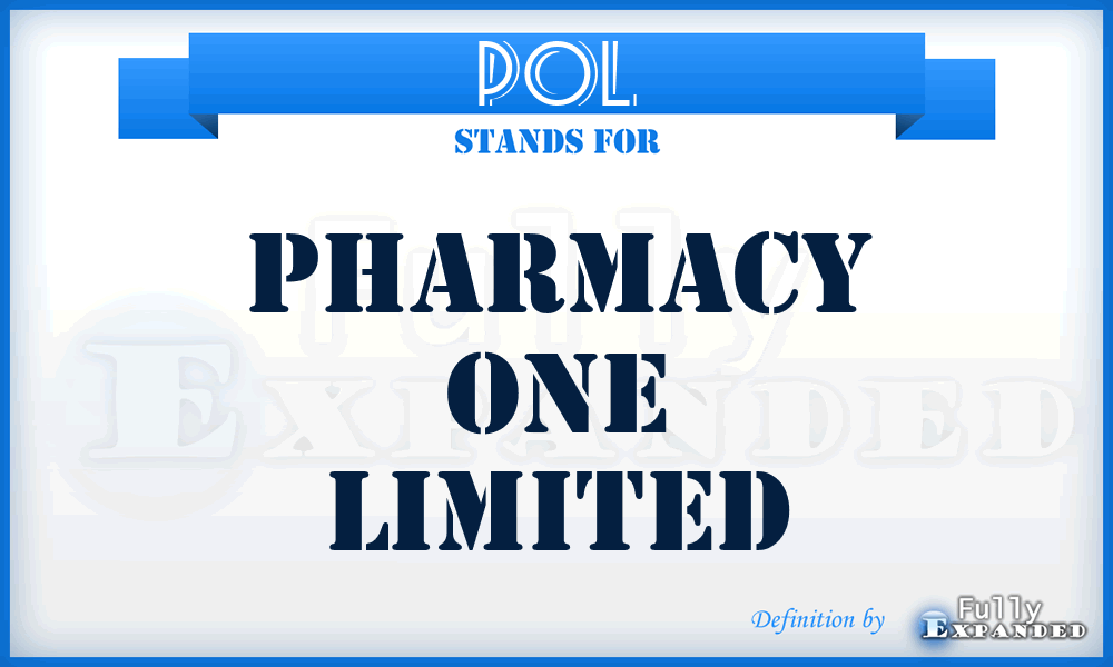 POL - Pharmacy One Limited