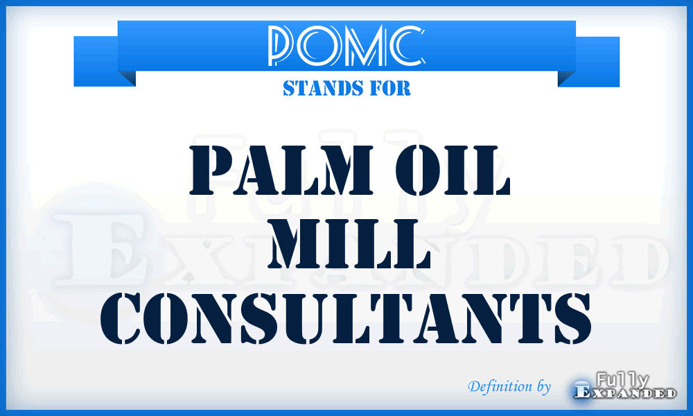 POMC - Palm Oil Mill Consultants