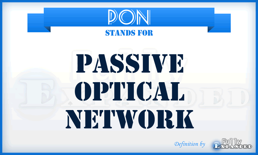 PON - Passive Optical Network