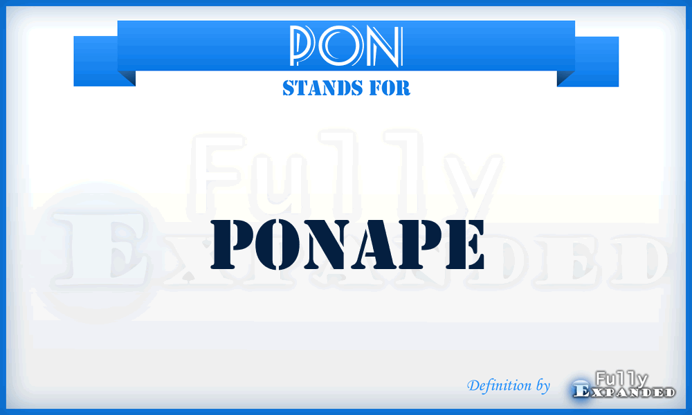 PON - Ponape