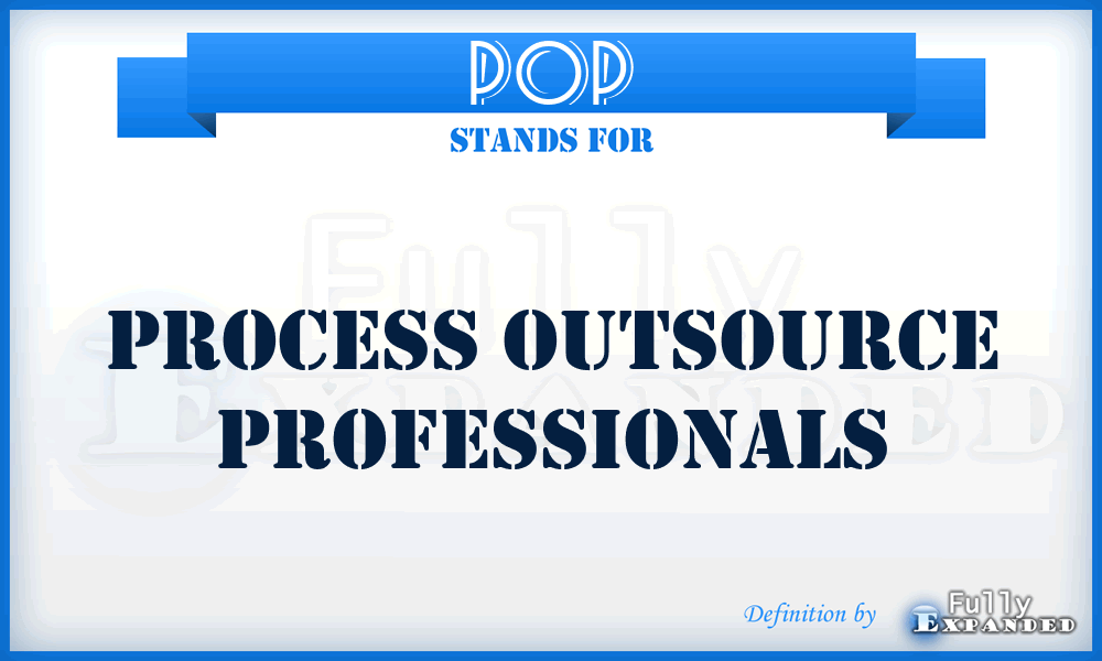 POP - Process Outsource Professionals