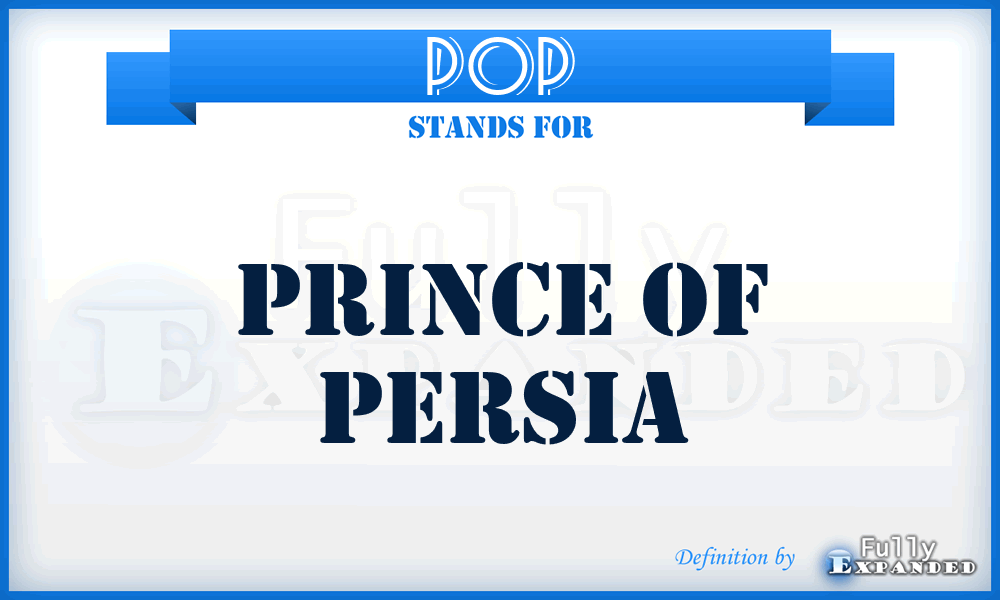 POP - Prince Of Persia