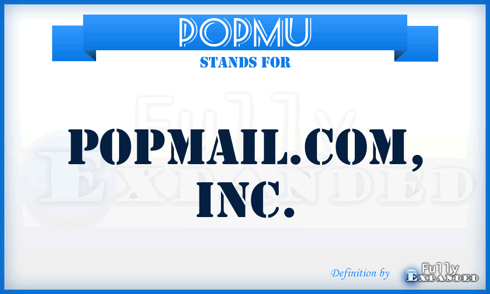 POPMU - Popmail.Com, Inc.