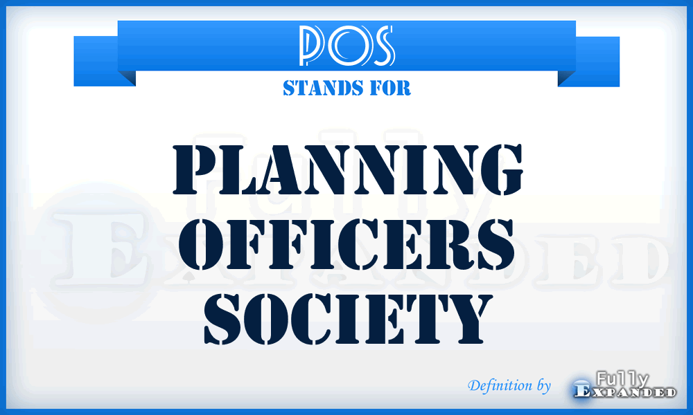 POS - Planning Officers Society