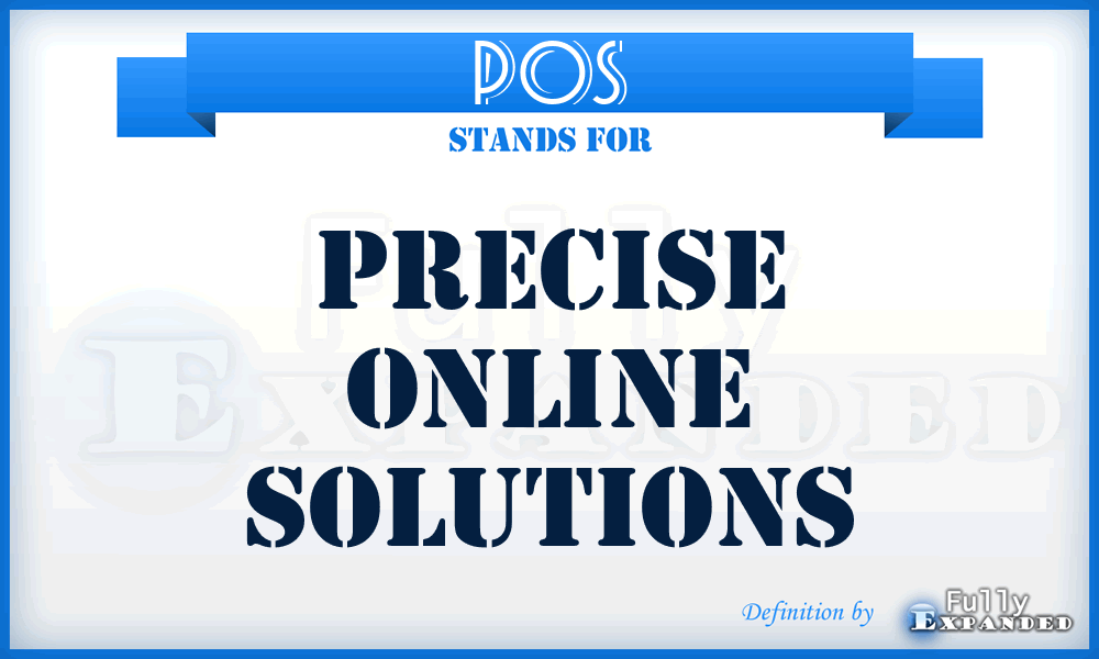 POS - Precise Online Solutions