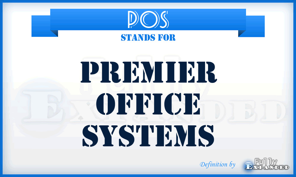 POS - Premier Office Systems