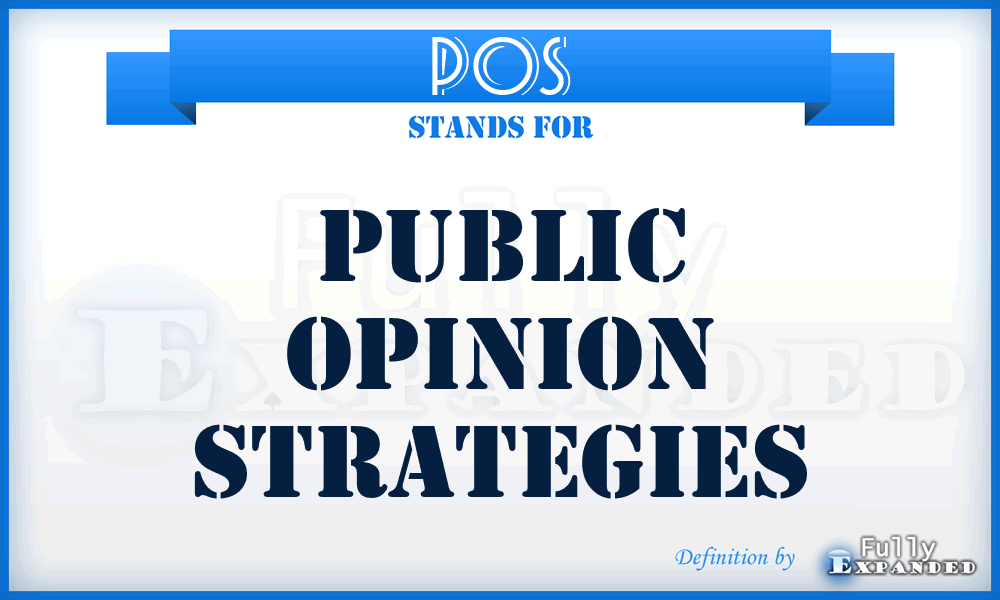 POS - Public Opinion Strategies