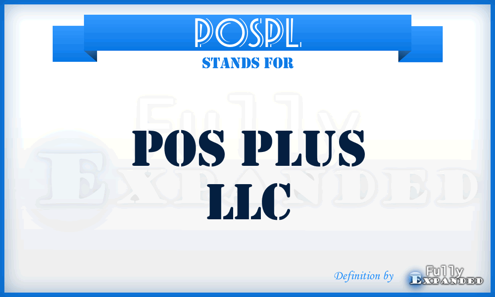 POSPL - POS Plus LLC