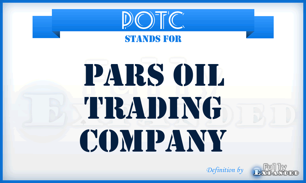 POTC - Pars Oil Trading Company
