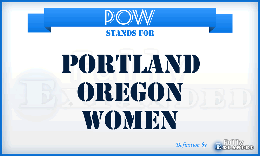 POW - Portland Oregon Women