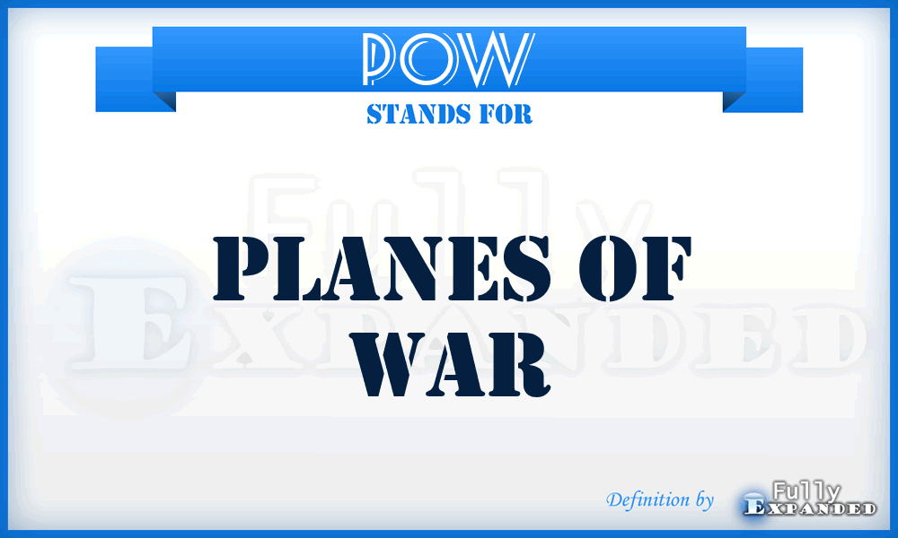 POW - Planes Of War