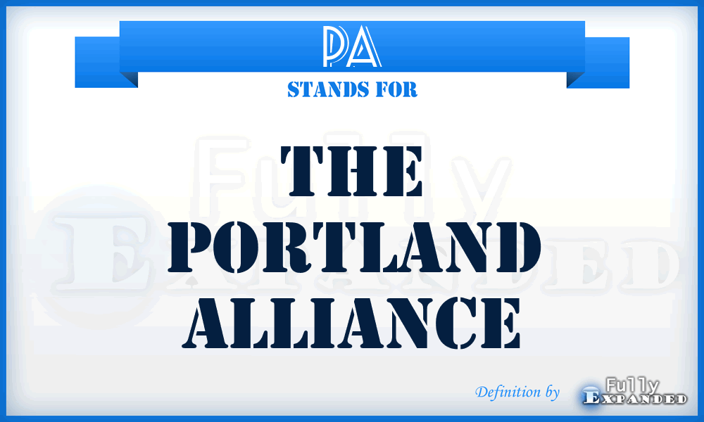 PA - The Portland Alliance