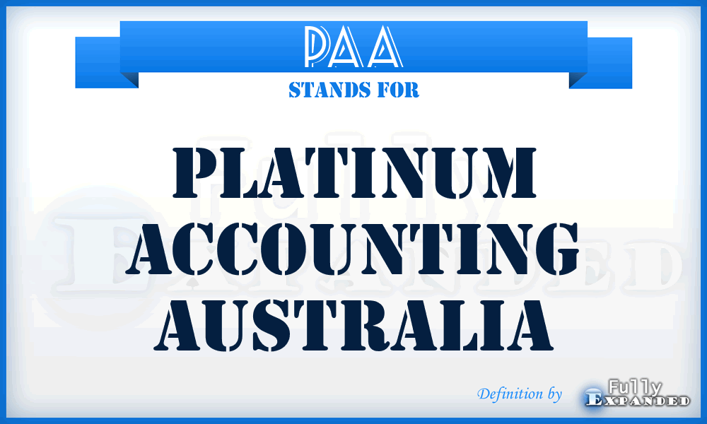 PAA - Platinum Accounting Australia