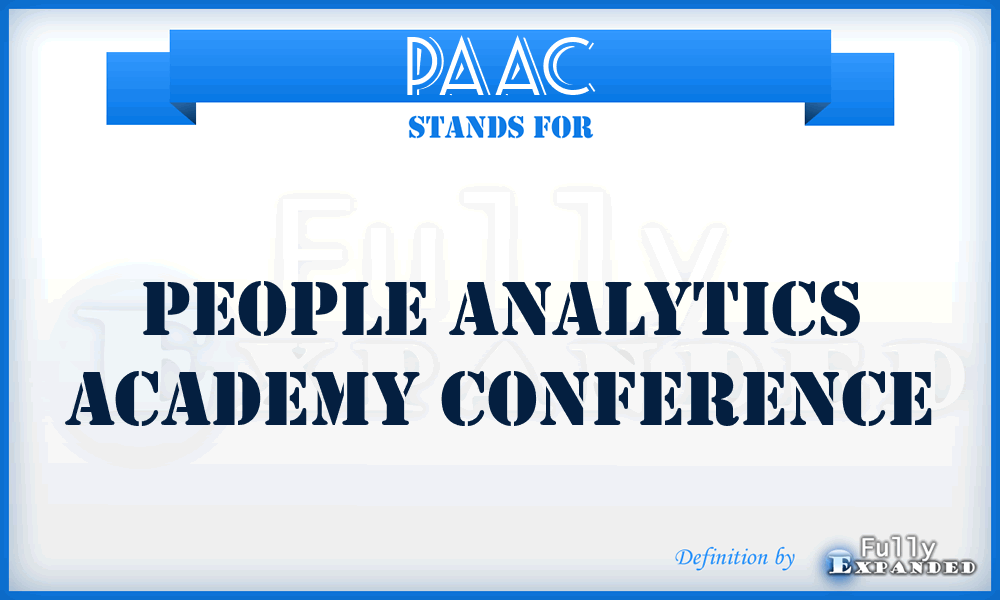 PAAC - People Analytics Academy Conference