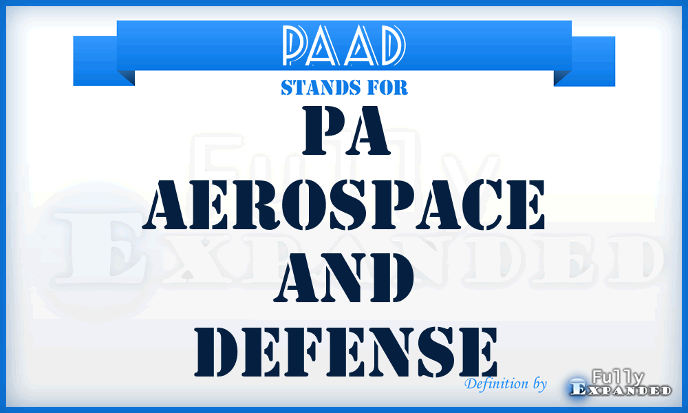 PAAD - PA Aerospace and Defense