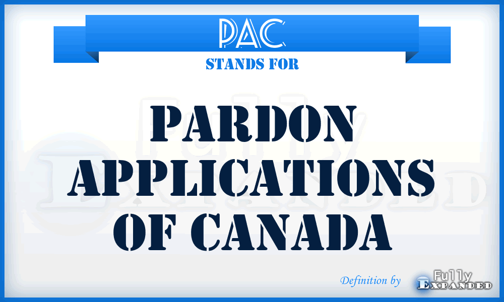 PAC - Pardon Applications of Canada