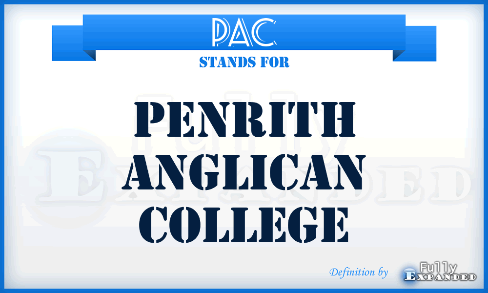 PAC - Penrith Anglican College