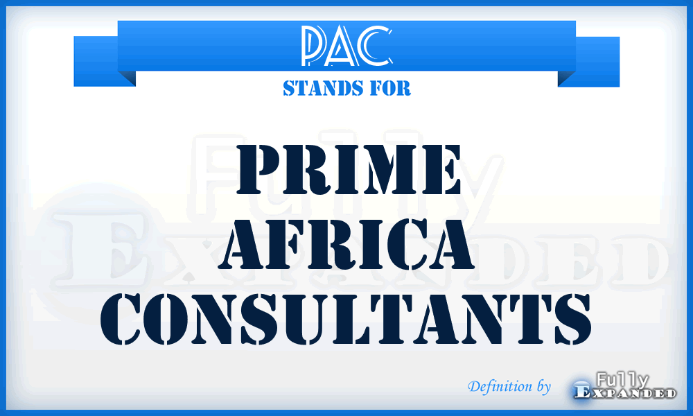 PAC - Prime Africa Consultants