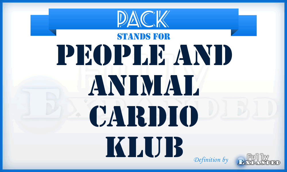 PACK - People and Animal Cardio Klub