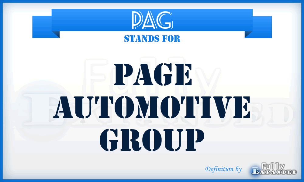 PAG - Page Automotive Group