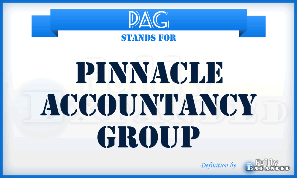 PAG - Pinnacle Accountancy Group