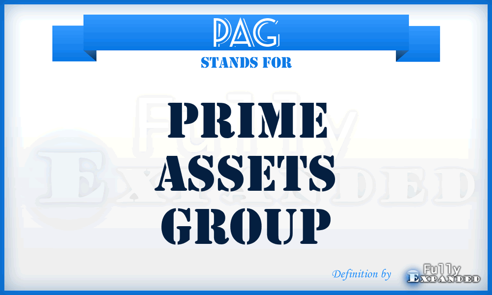 PAG - Prime Assets Group