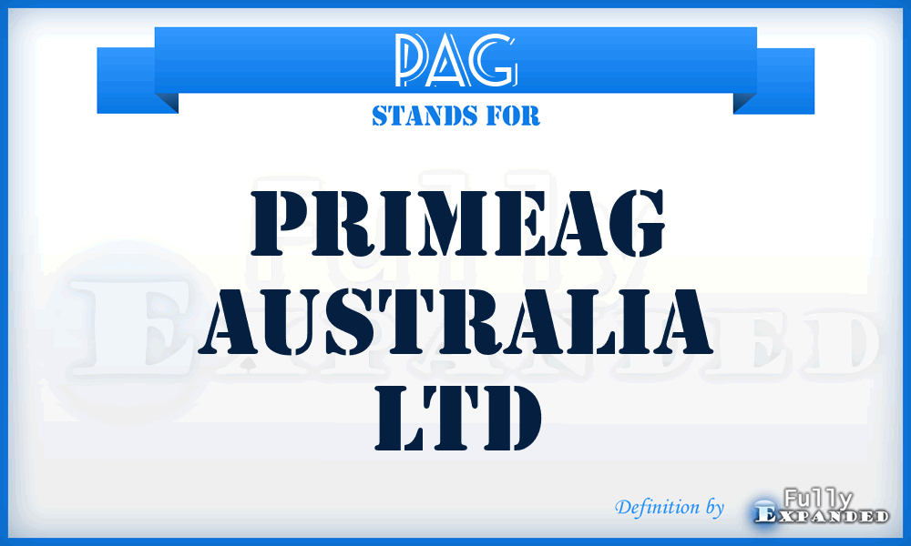 PAG - Primeag Australia Ltd