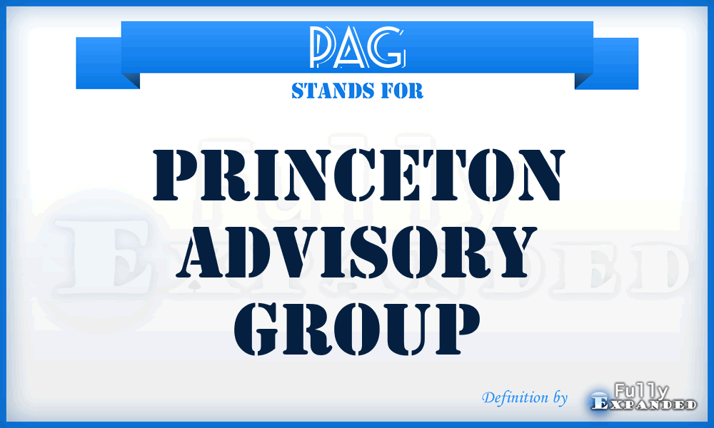 PAG - Princeton Advisory Group