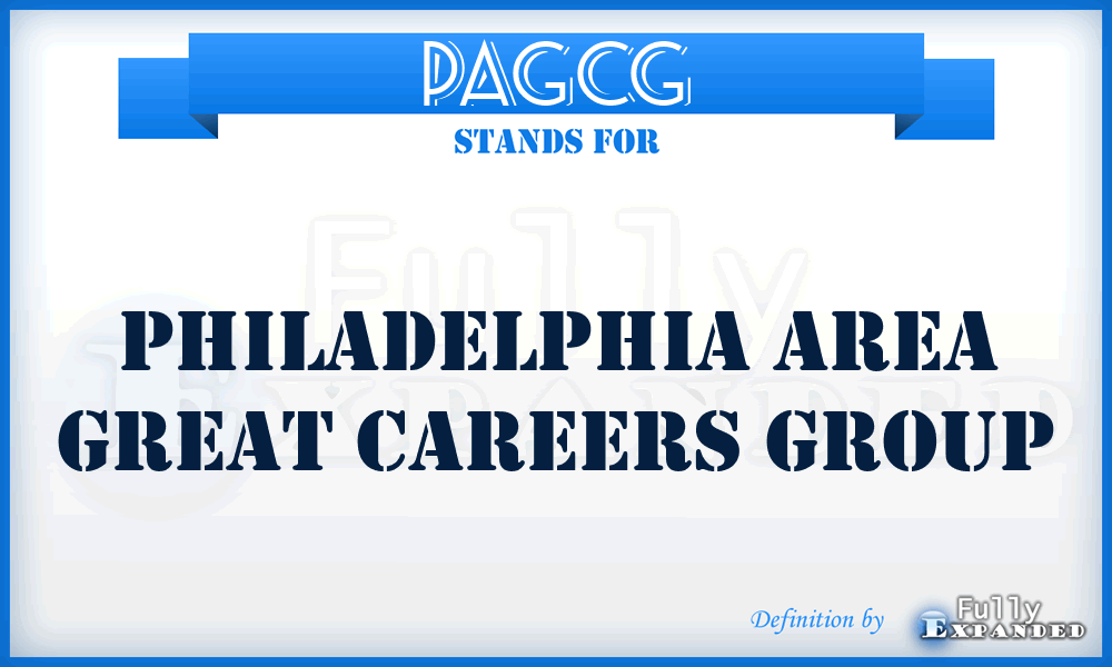 PAGCG - Philadelphia Area Great Careers Group