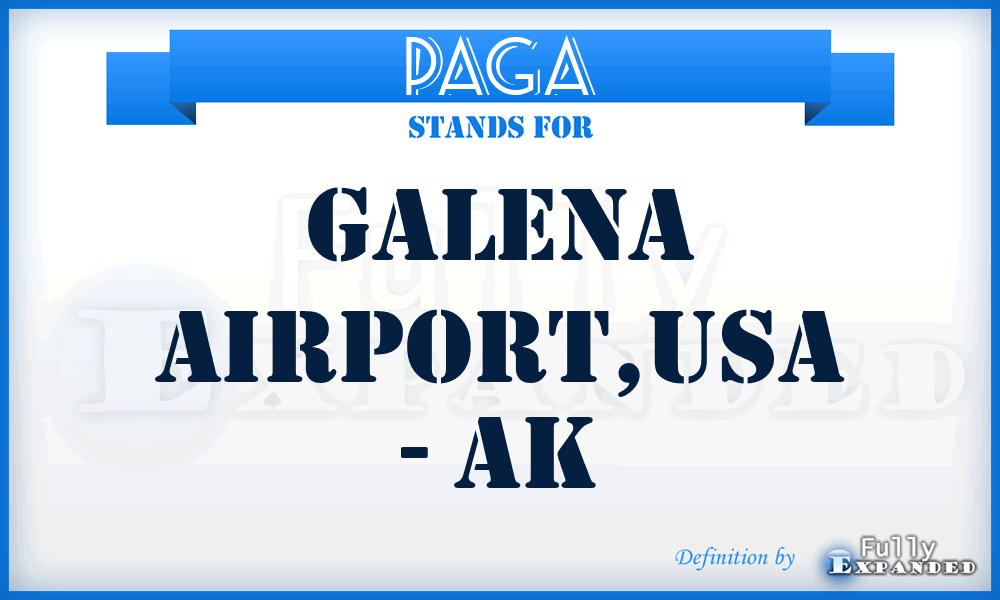 PAGA - Galena Airport,USA - AK