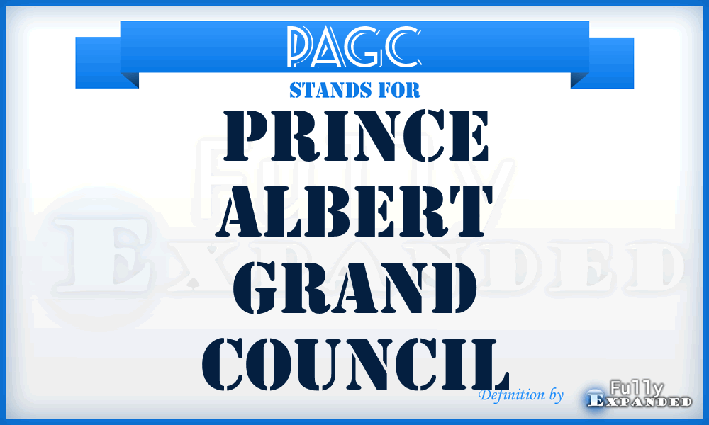 PAGC - Prince Albert Grand Council