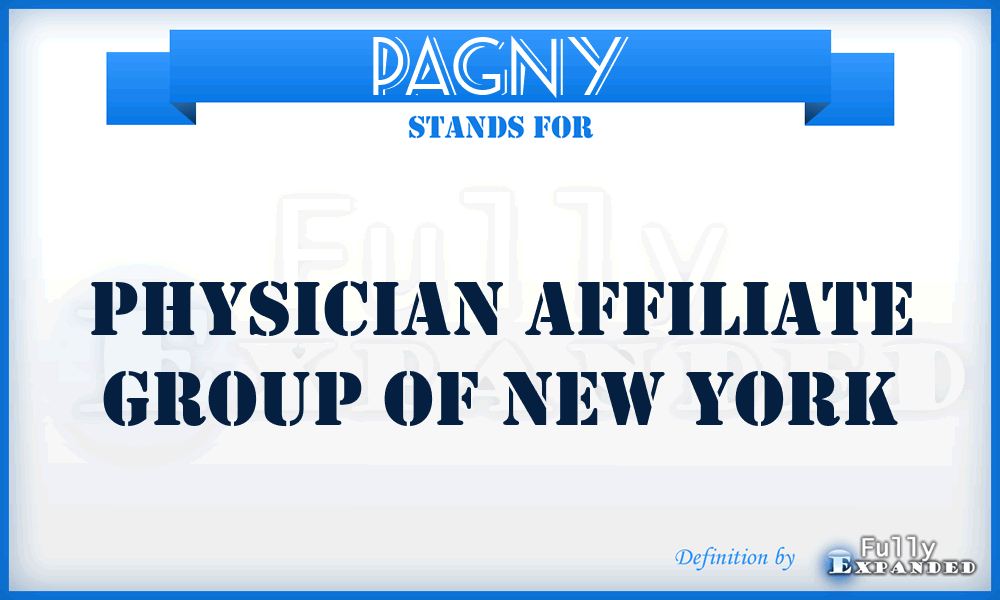 PAGNY - Physician Affiliate Group of New York