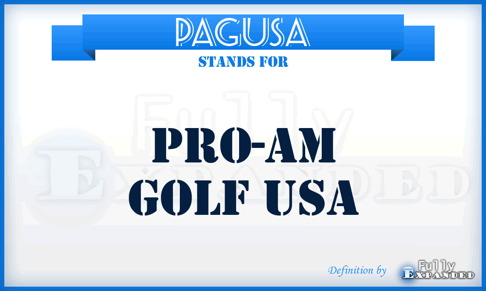 PAGUSA - Pro-Am Golf USA